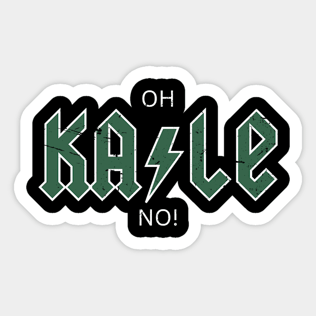 Oh Kale No! Funny Kale Sticker by DesignArchitect